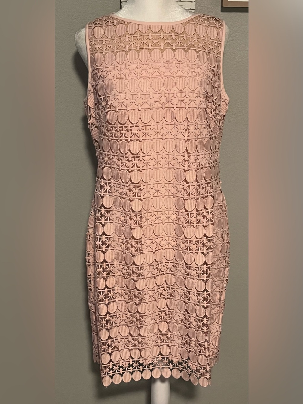 Ralph Lauren Pink Sleeveless Midi Dress NWT size 8